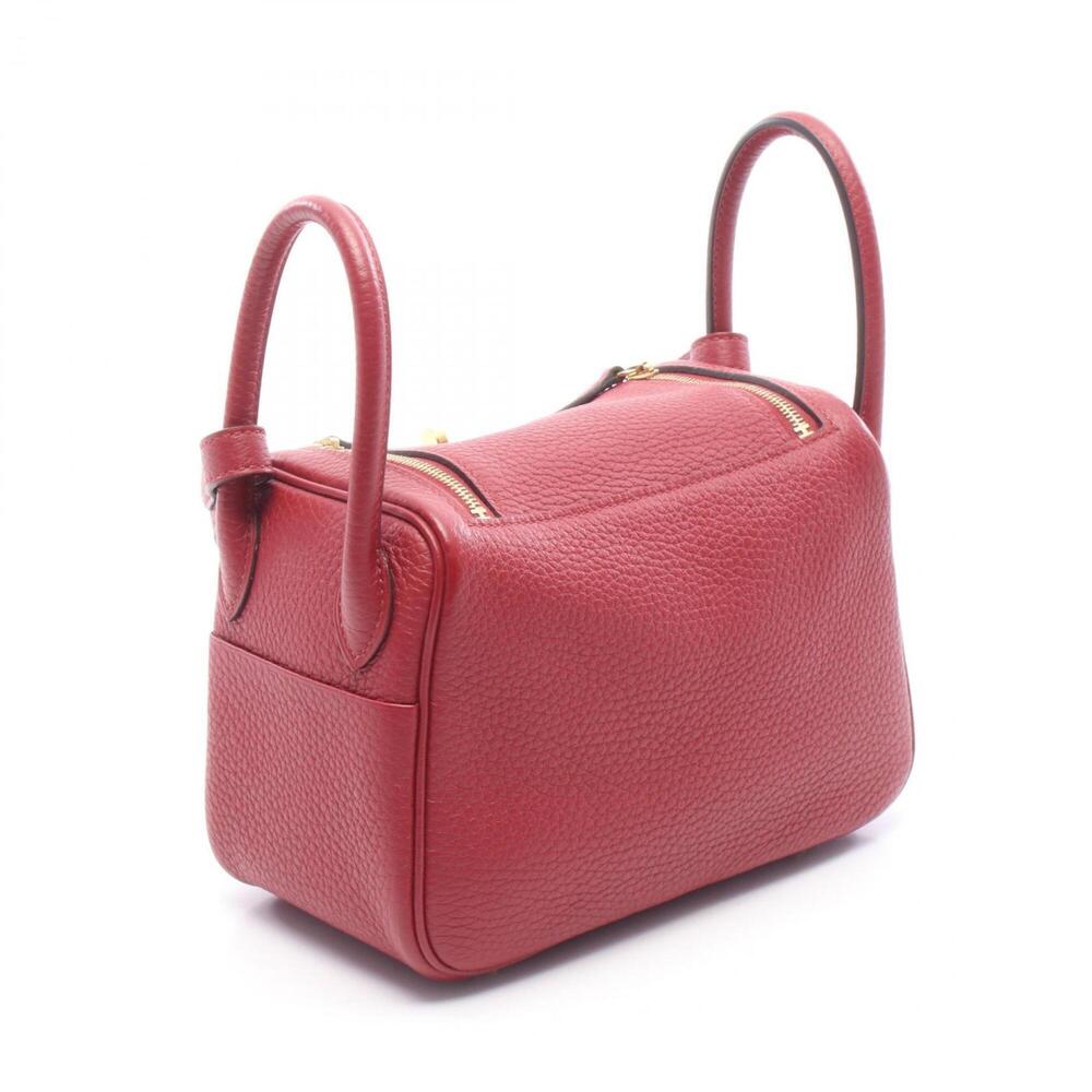 Hermes Lindy Mini Ruby Shoulder Bag/Handbag, Taurillon Clemence Leather, Wome... - Picture 2 of 7